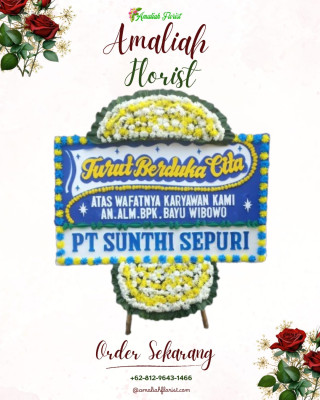 Papan Bunga Duka di Bosar Maligas