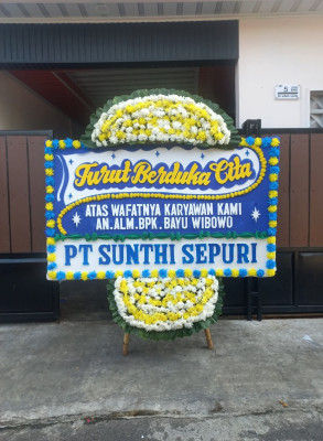Papan Bunga Duka di Bosar Maligas