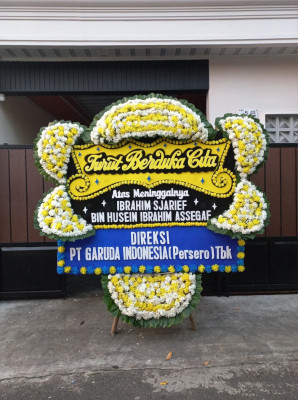 Papan Bunga Duka di Bosar Maligas