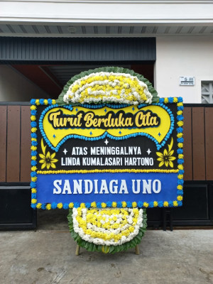 Papan Bunga Duka di Bosar Maligas